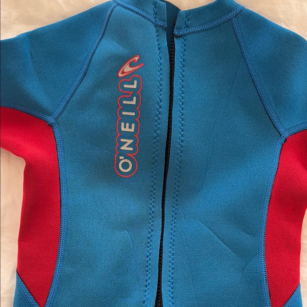 O'Neill Vibrant Blue and Red Wetsuit - Picture 2 of 4